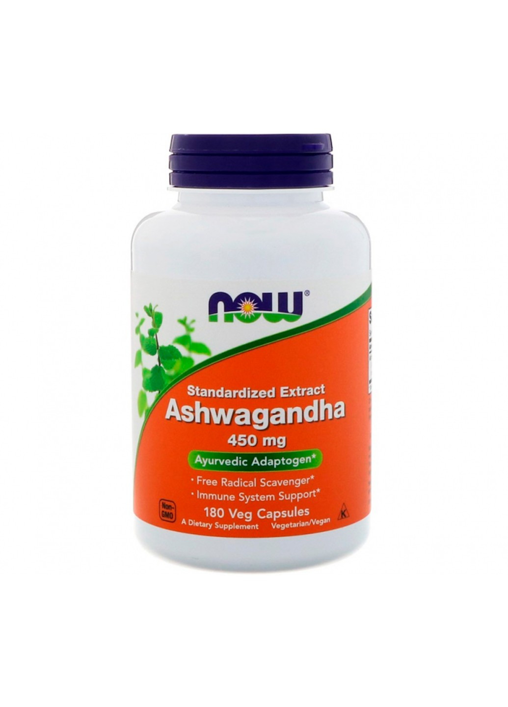 Ашваганда Ashwagandha 450 mg 180 капсул Now Foods (255408843)