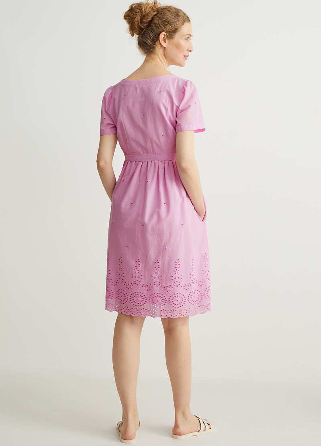 Світло-фіолетова кежуал сукня для вагітних а-силует C&A однотонна