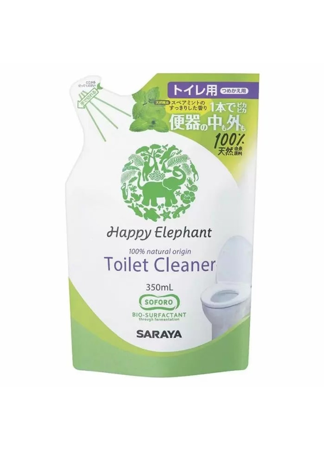 Средство для чистки туалета 350 мл наполнитель Happy Elephant (252876015)