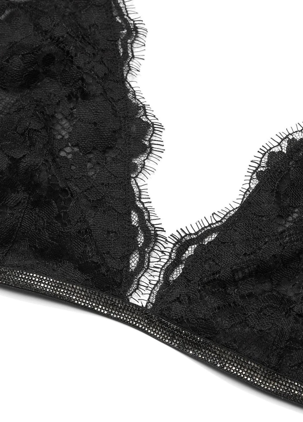 Чорний демісезонний комплект (бюстгальтер, трусики) Victoria's Secret