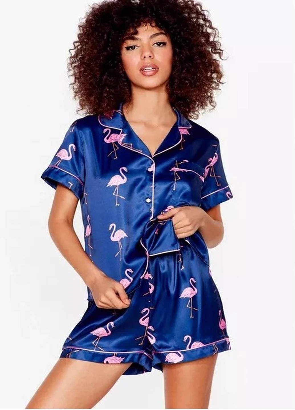 Синя всесезон піжама Nasty Gal