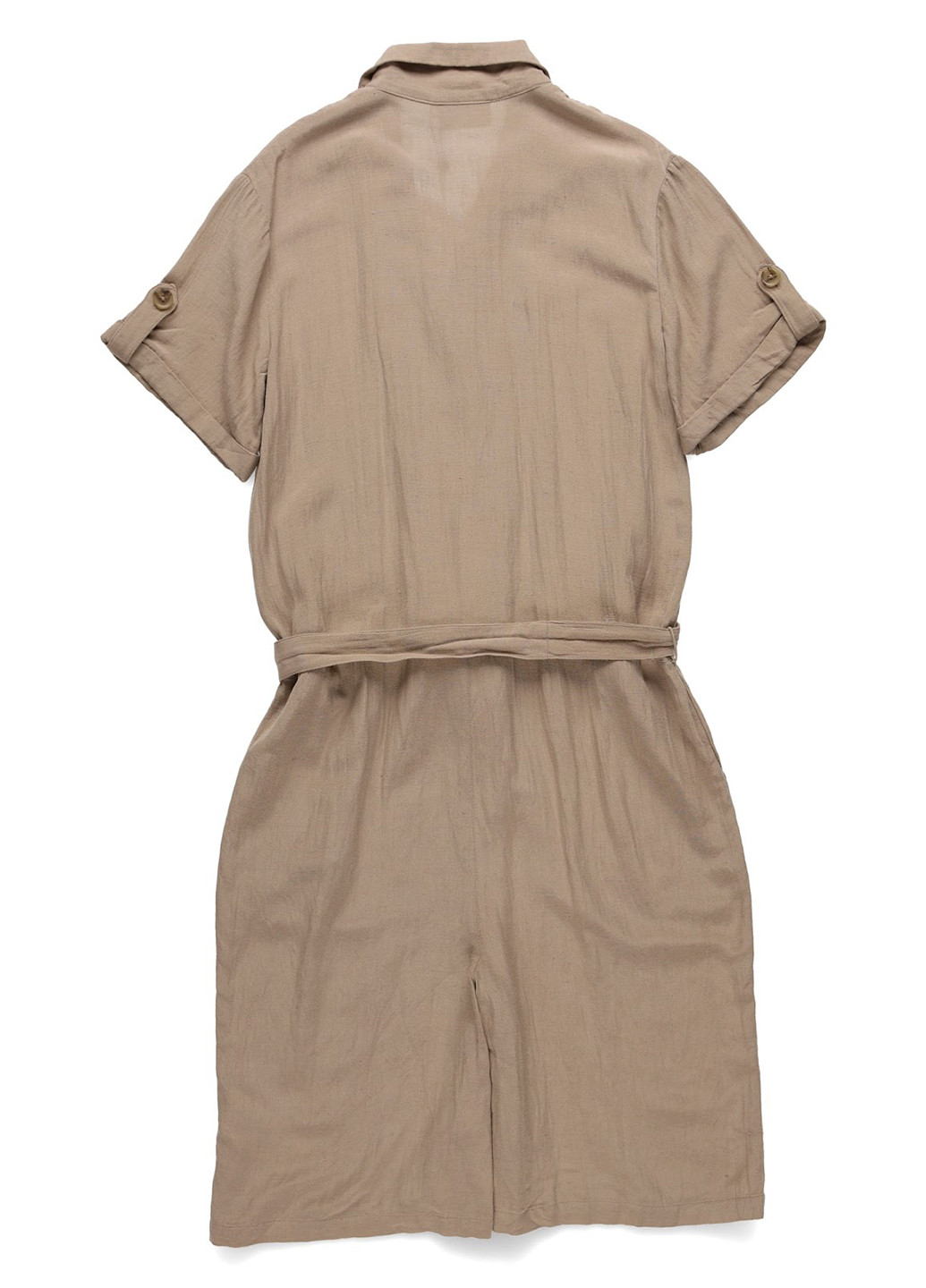 Комбінезон Kaffe комбінезон-шорти однотонний темно-бежевий кежуал бавовна