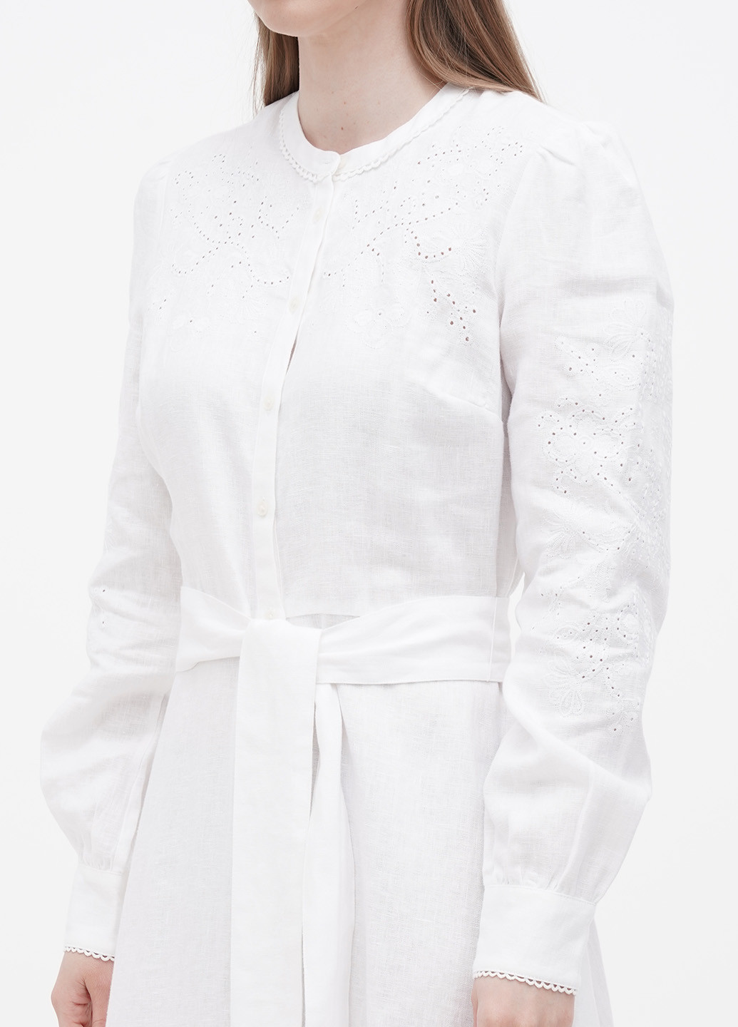 Білий кежуал сукня кльош Boden однотонна