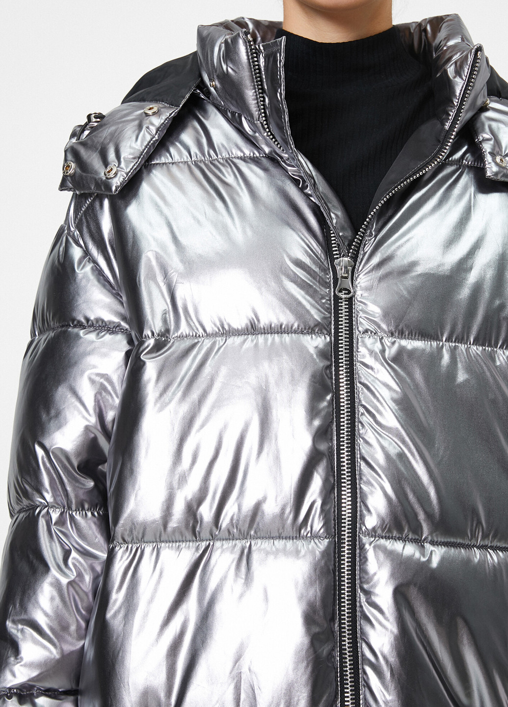 Серебряная зимняя куртка KOTON