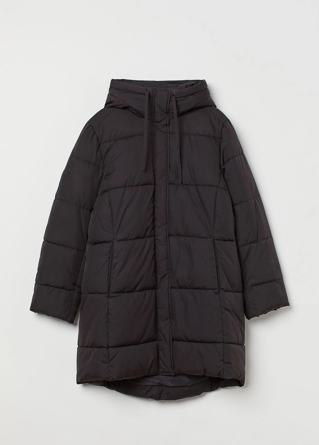 Черная зимняя куртка H&M