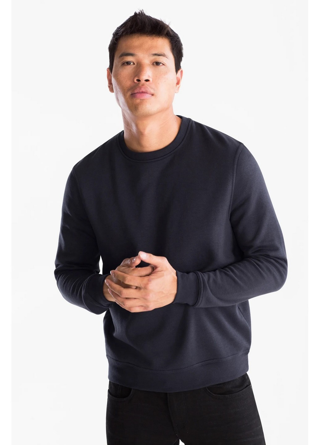 Темно-синий свитшот C&A однотонный (251323108)