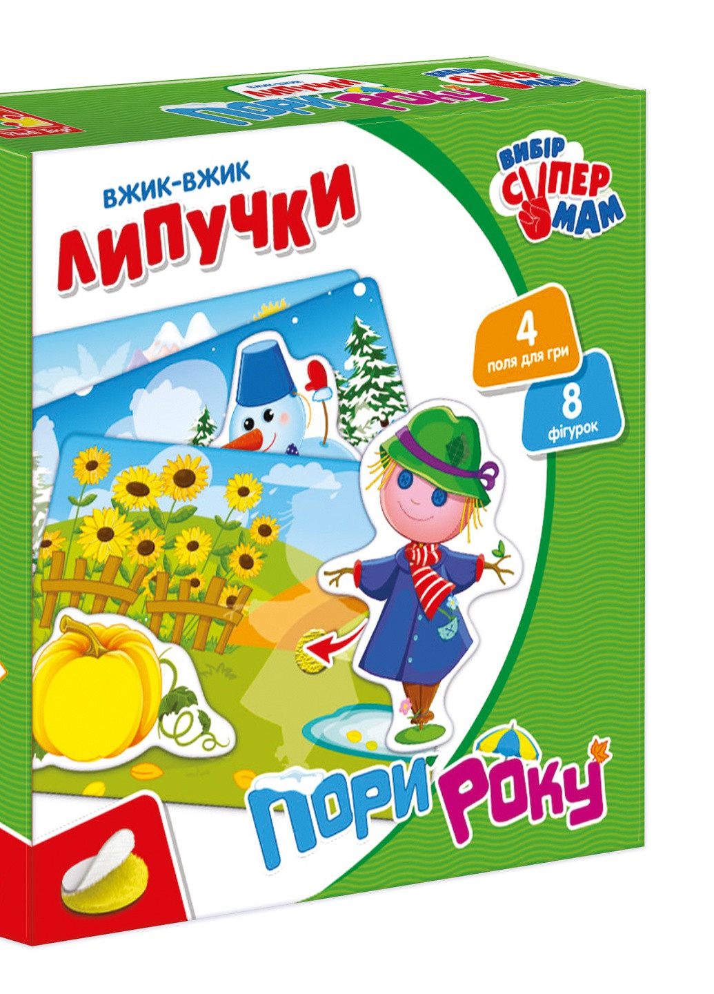 Вжик-вжик Липучки "Пори року" VT1302-23 (укр) Vladi toys (255391288)