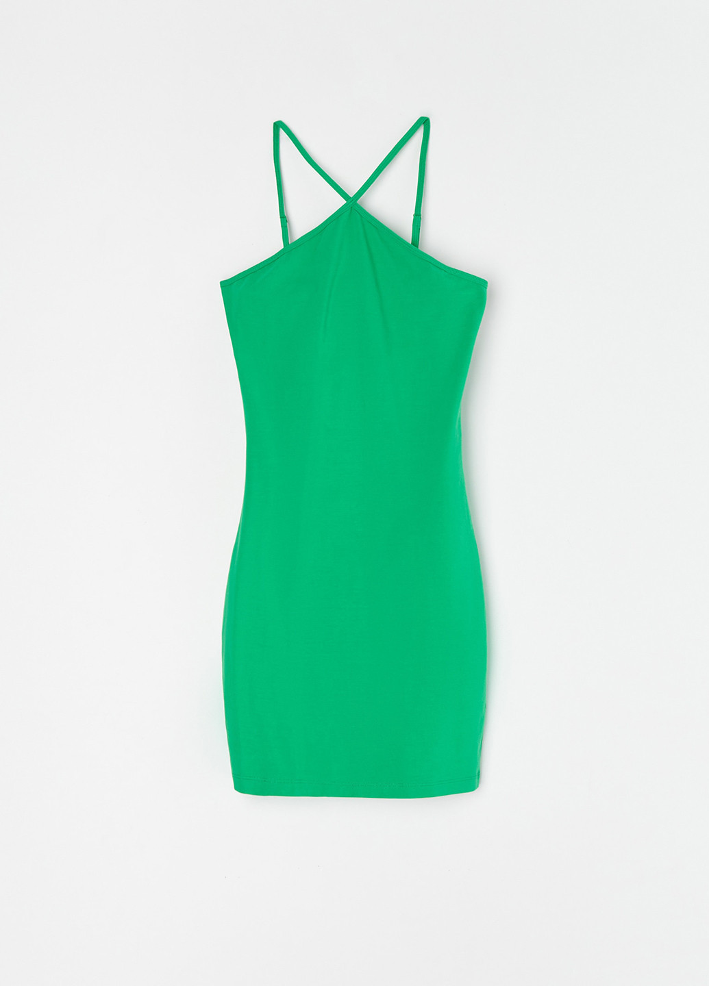 Зелена кежуал сукня сукня-майка Sinsay однотонна