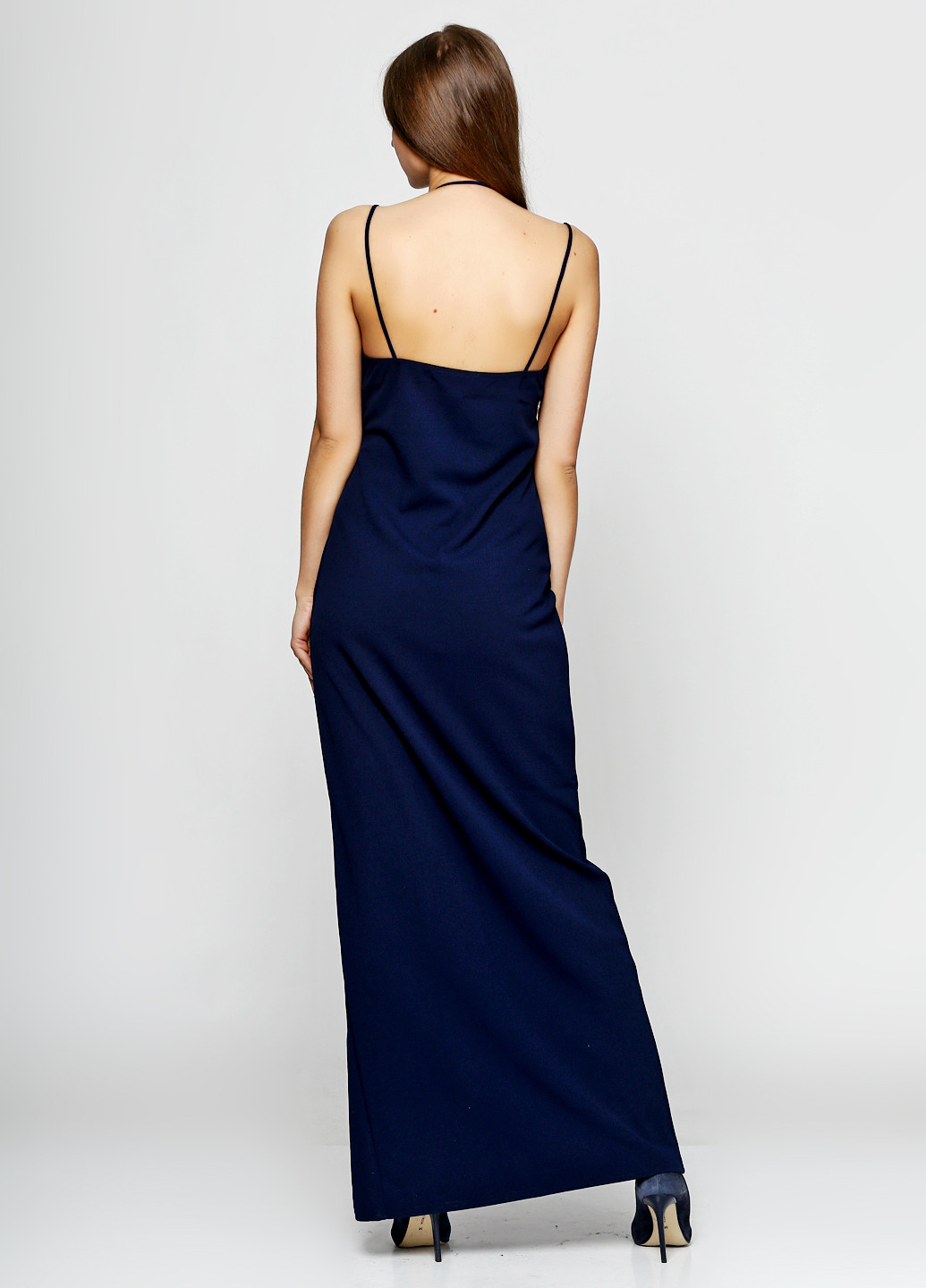 Синее вечернее платье Missguided однотонное