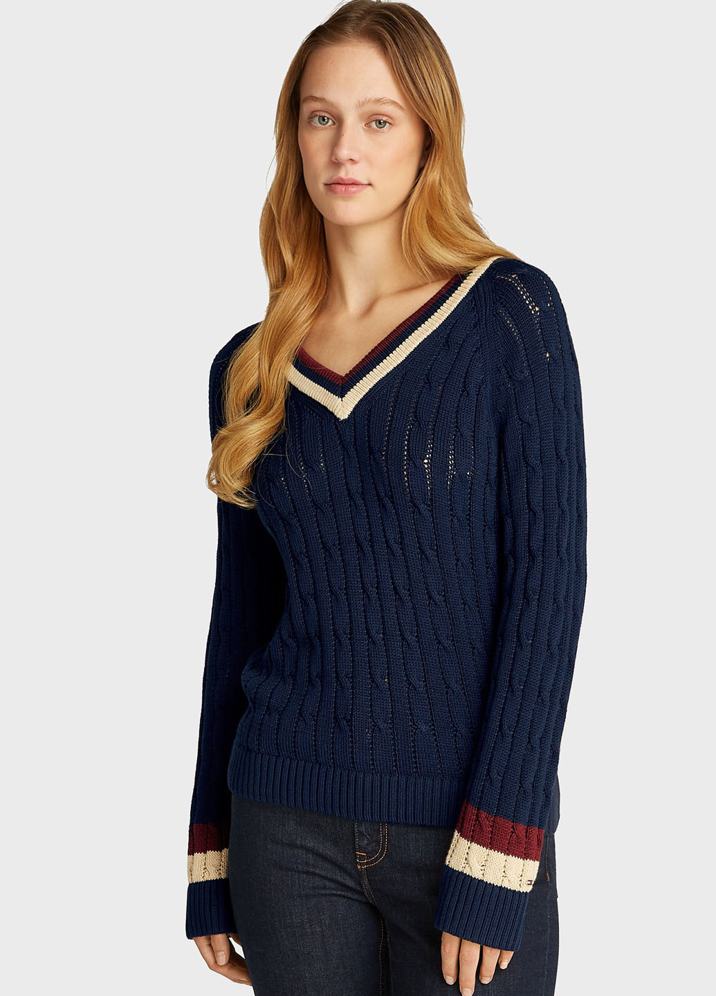 Синий демисезонный пуловер пуловер Tommy Hilfiger