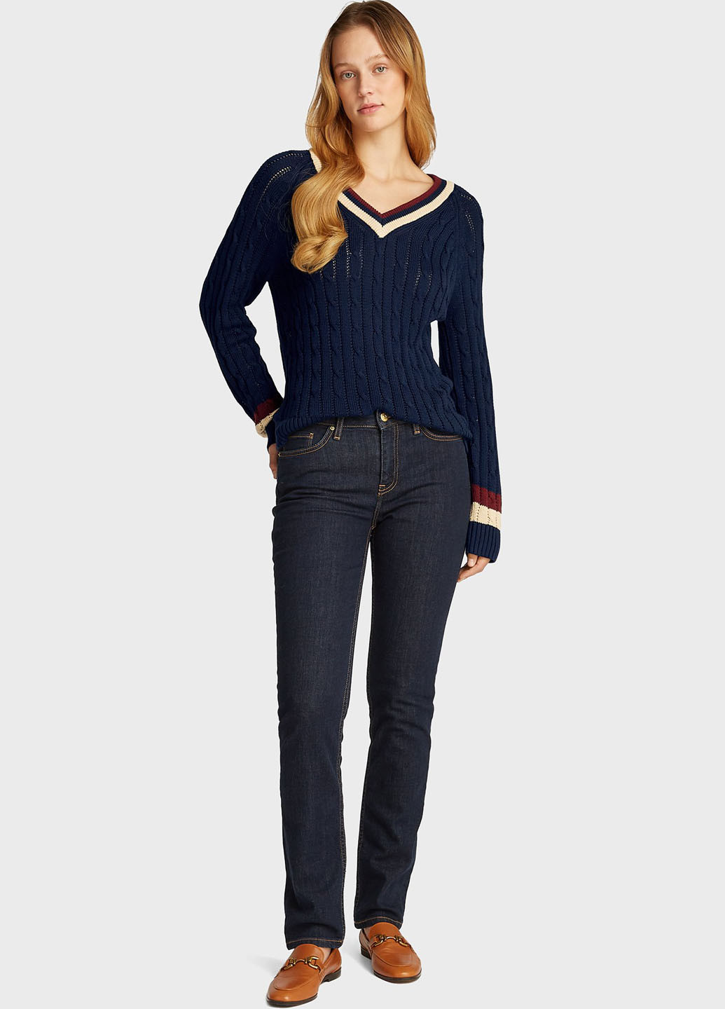 Синий демисезонный пуловер пуловер Tommy Hilfiger