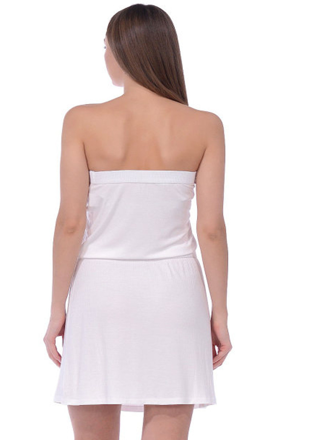 Білий кежуал платье United Colors of Benetton однотонна