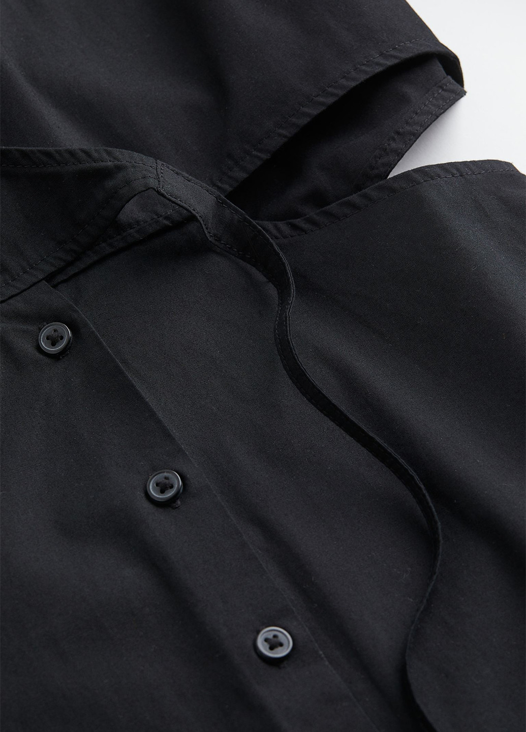 Чорна кежуал сукня на запах H&M однотонна