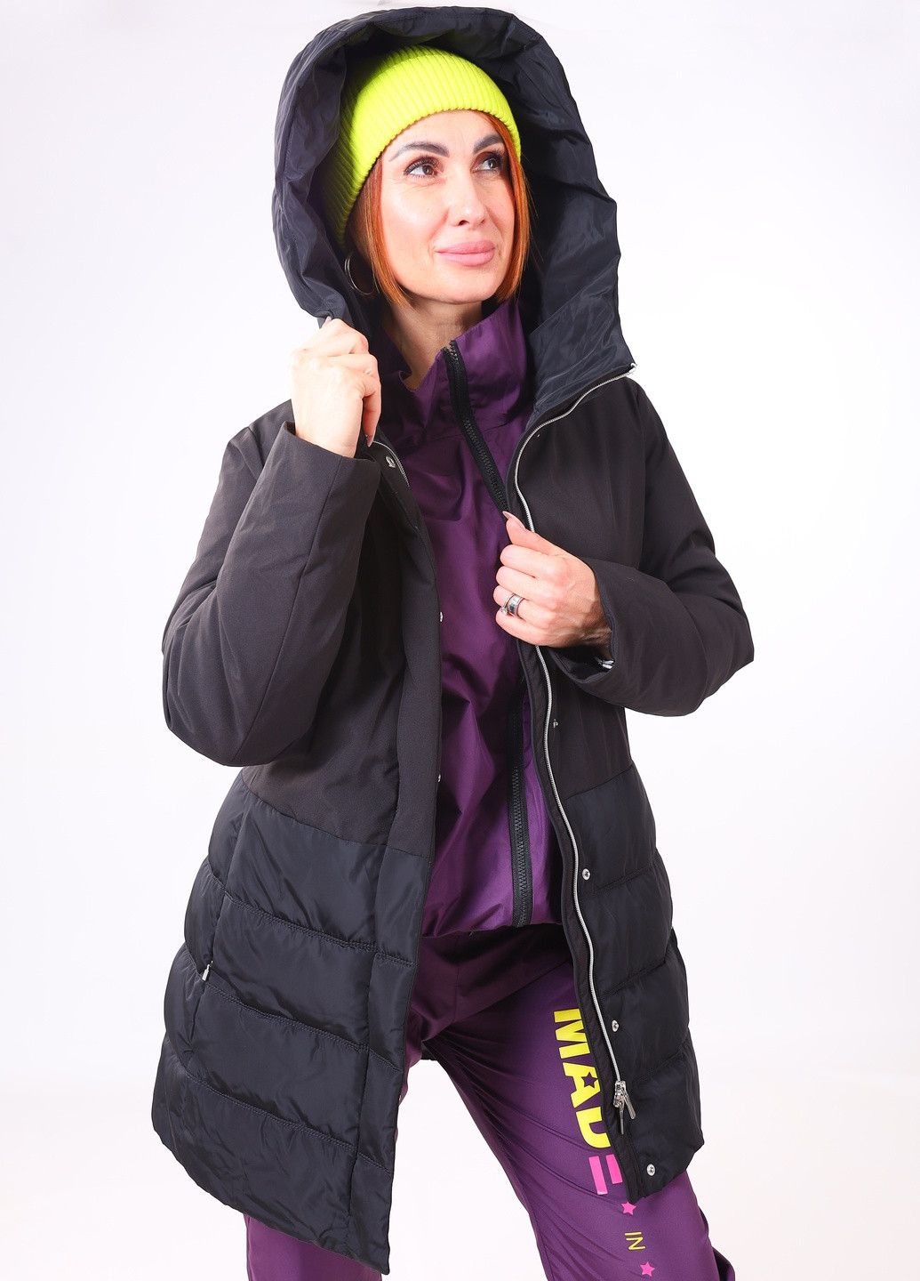 Черная куртка Yuko