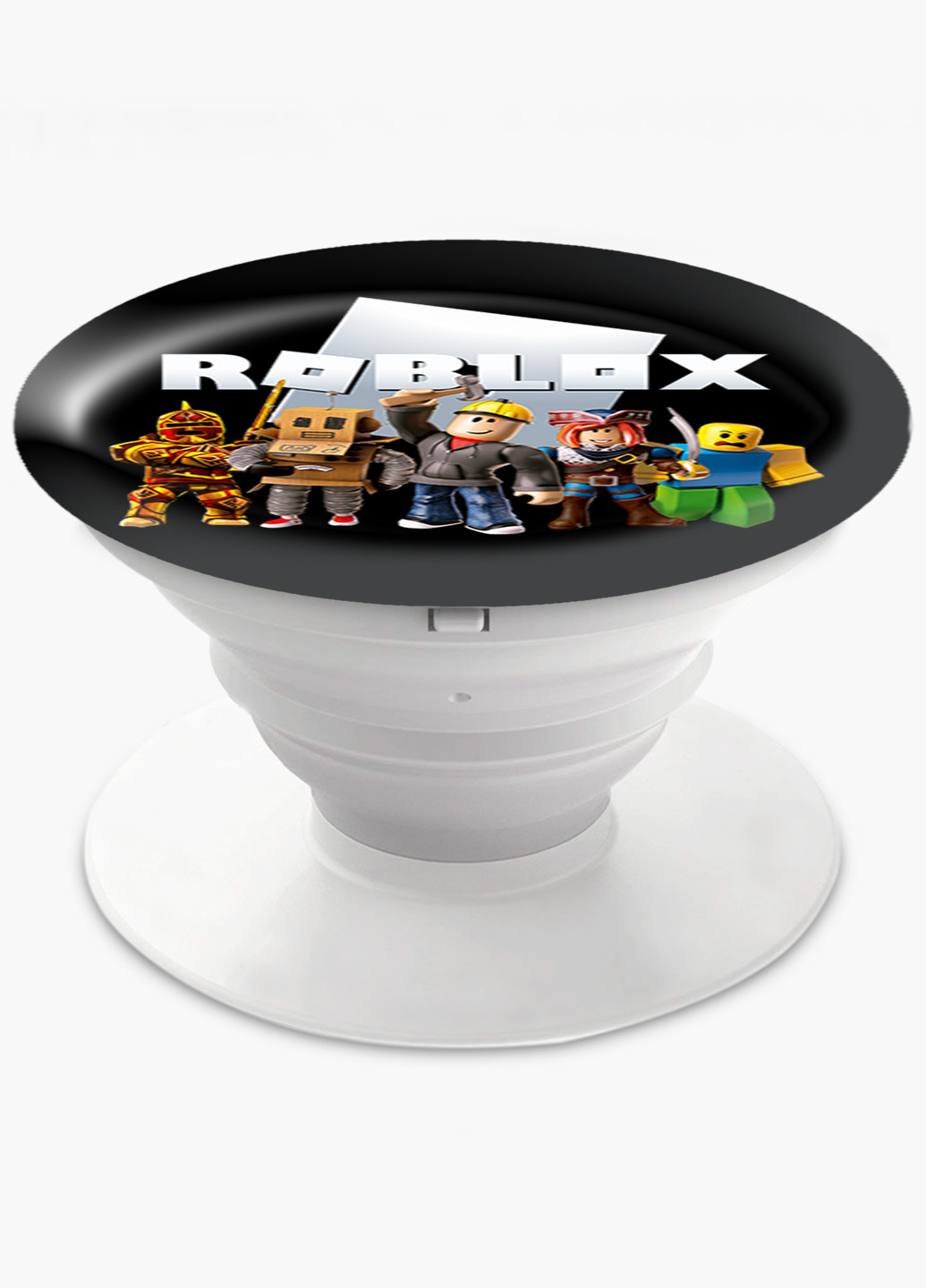 Попсокет (Popsockets) тримач для смартфону Роблокс (Roblox) (8754-1219) Чорний MobiPrint (216748267)