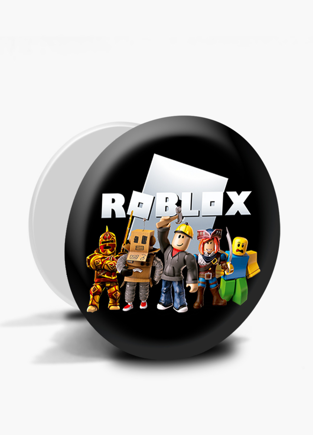 Попсокет (Popsockets) тримач для смартфону Роблокс (Roblox) (8754-1219) Чорний MobiPrint (216748267)