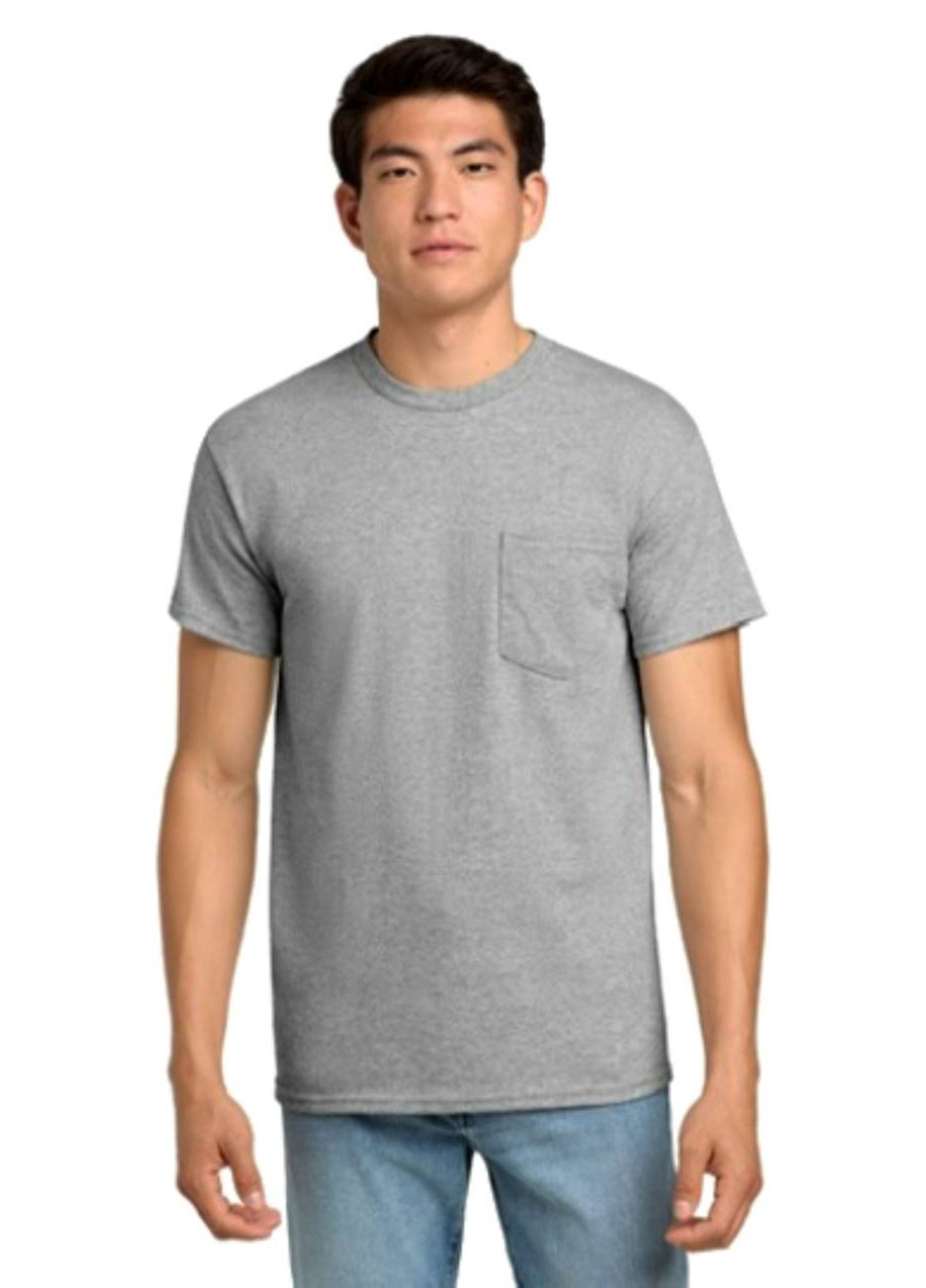 Серая футболка Gildan