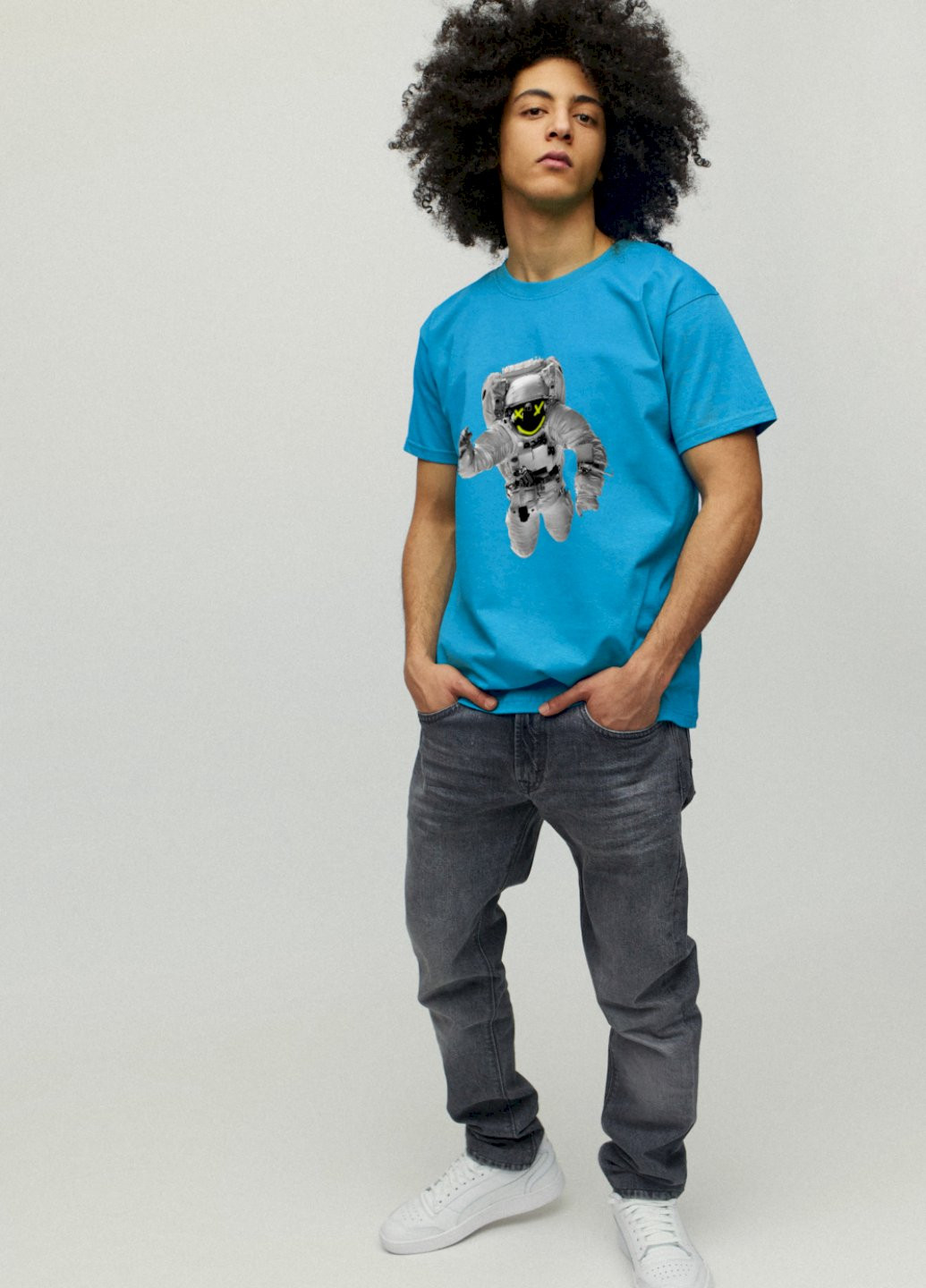 Світло-синя футболка чоловіча YAPPI