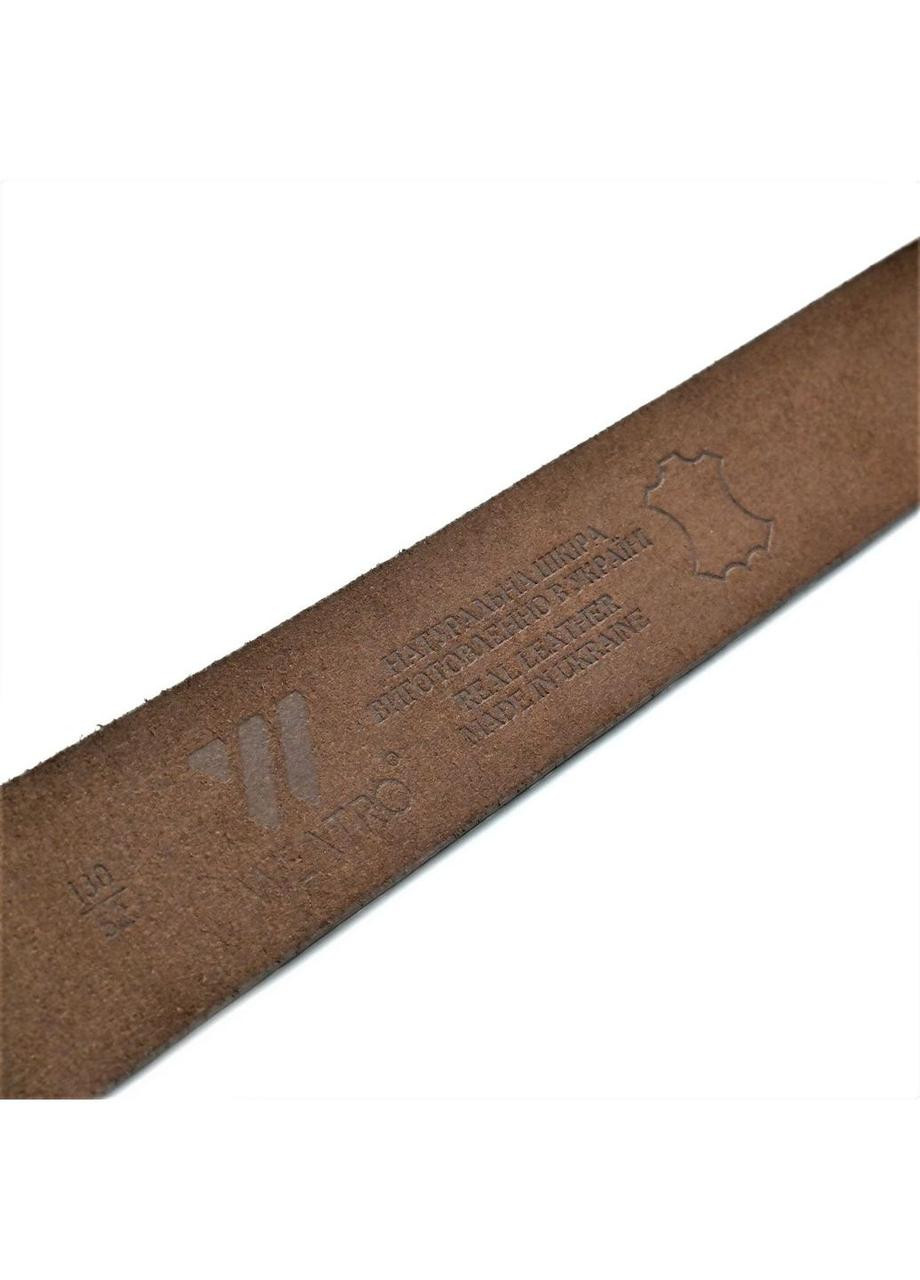 Кожаный мужской ремень 115-120 см Цвет Темно-коричневый Weatro (253187425)