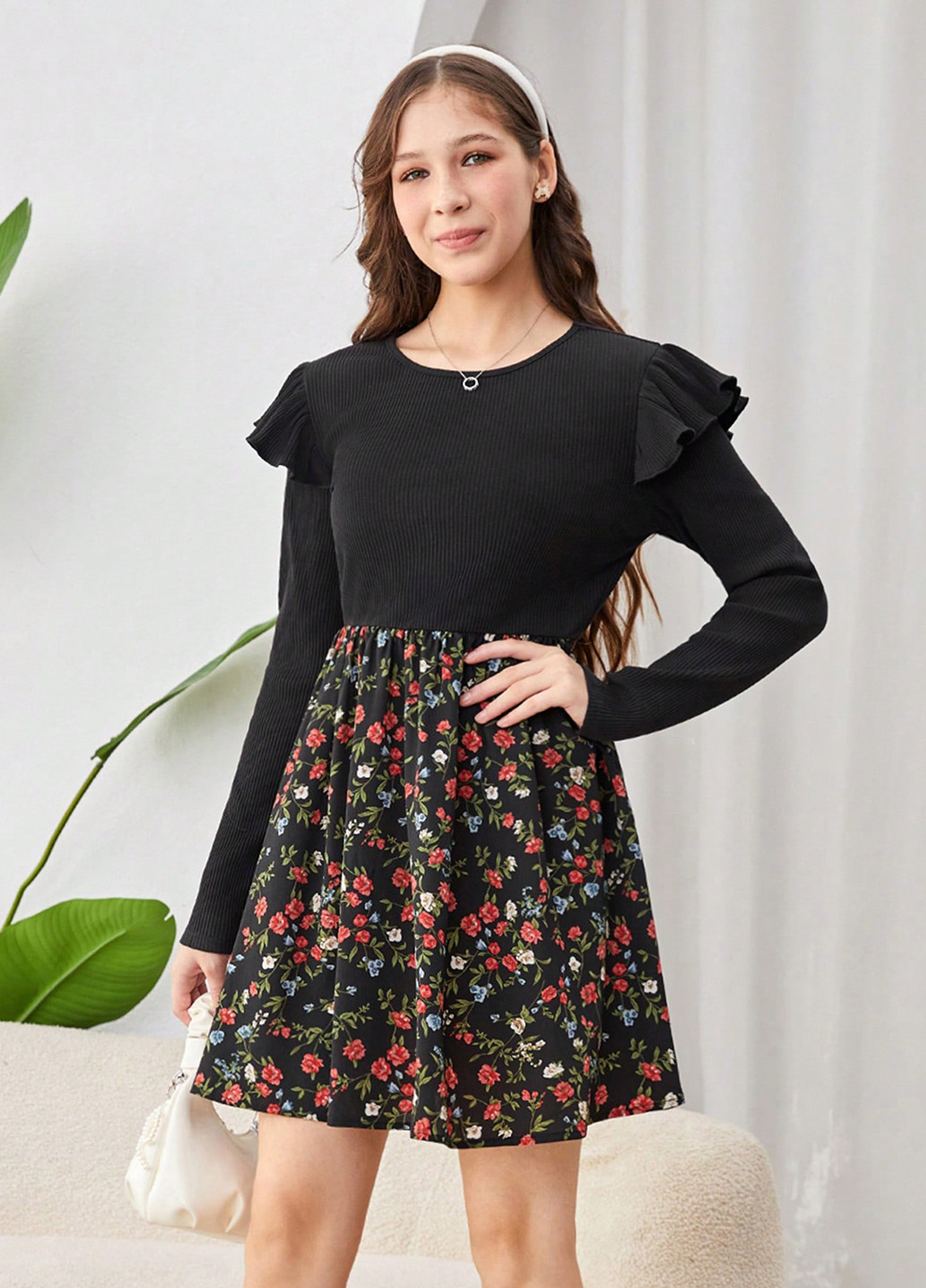 Чёрное платье SHEIN (347077614)