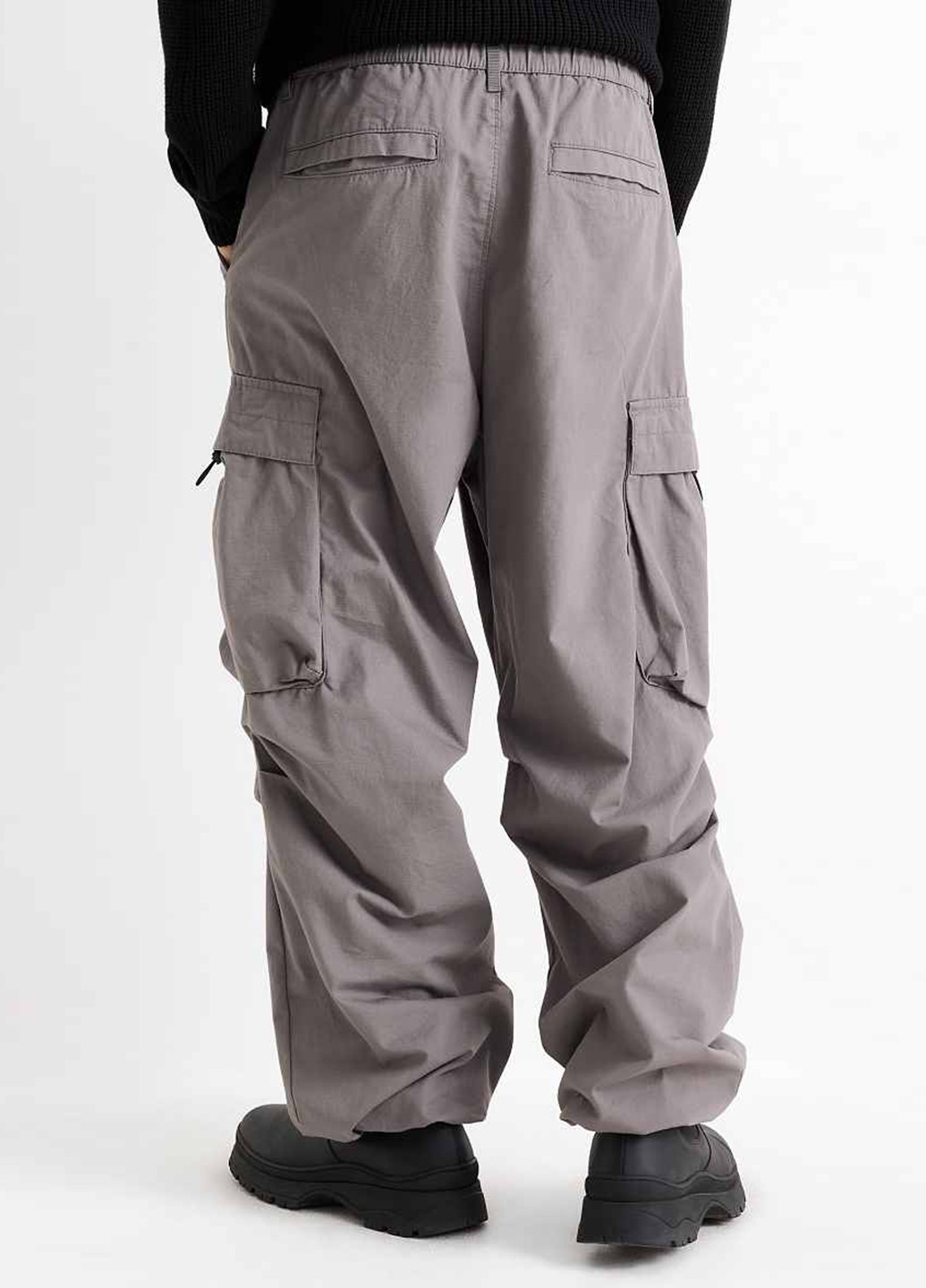 Серые кэжуал демисезонные карго брюки C&A