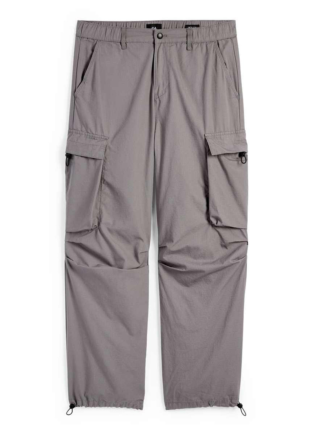 Серые кэжуал демисезонные карго брюки C&A