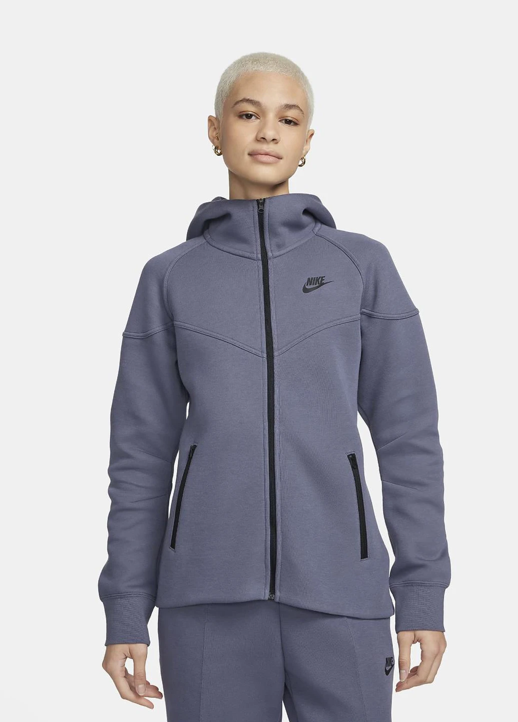 Толстовка FB8338-003 Nike NSW TCH FLC WR FZ (318417404)