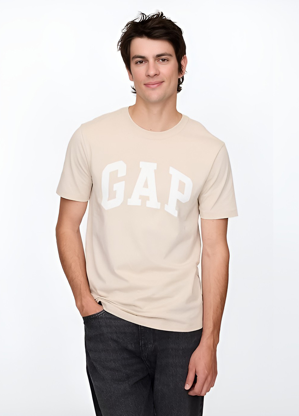 Бежева футболка Gap