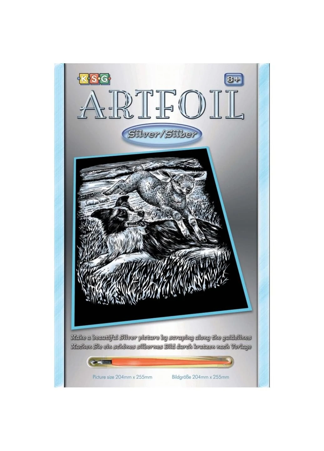 Набір для творчості ARTFOIL SILVER Sheepdog and Lamb (SA0606) Sequin Art (249598163)