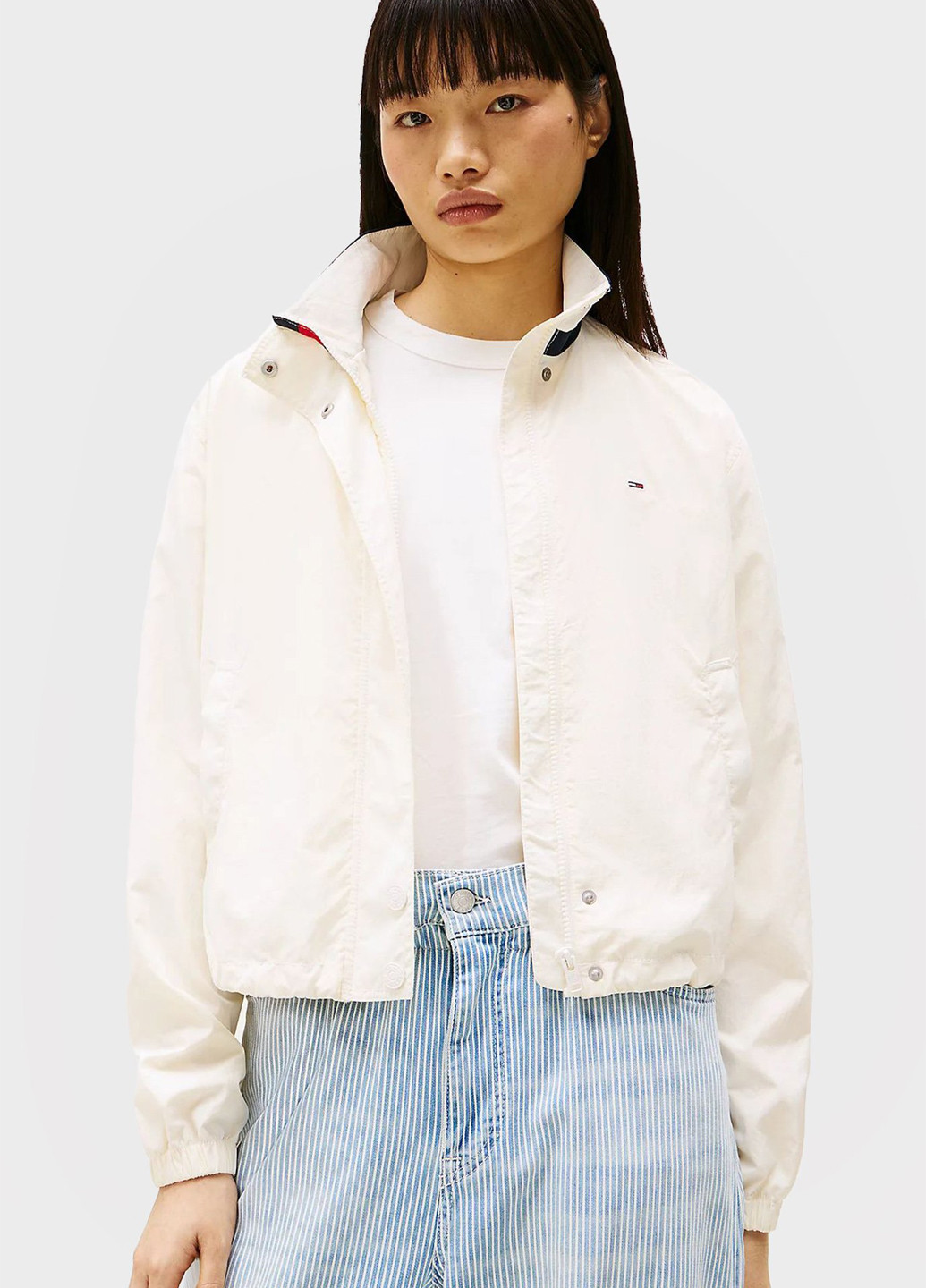 Молочна демісезонна куртка Tommy Jeans