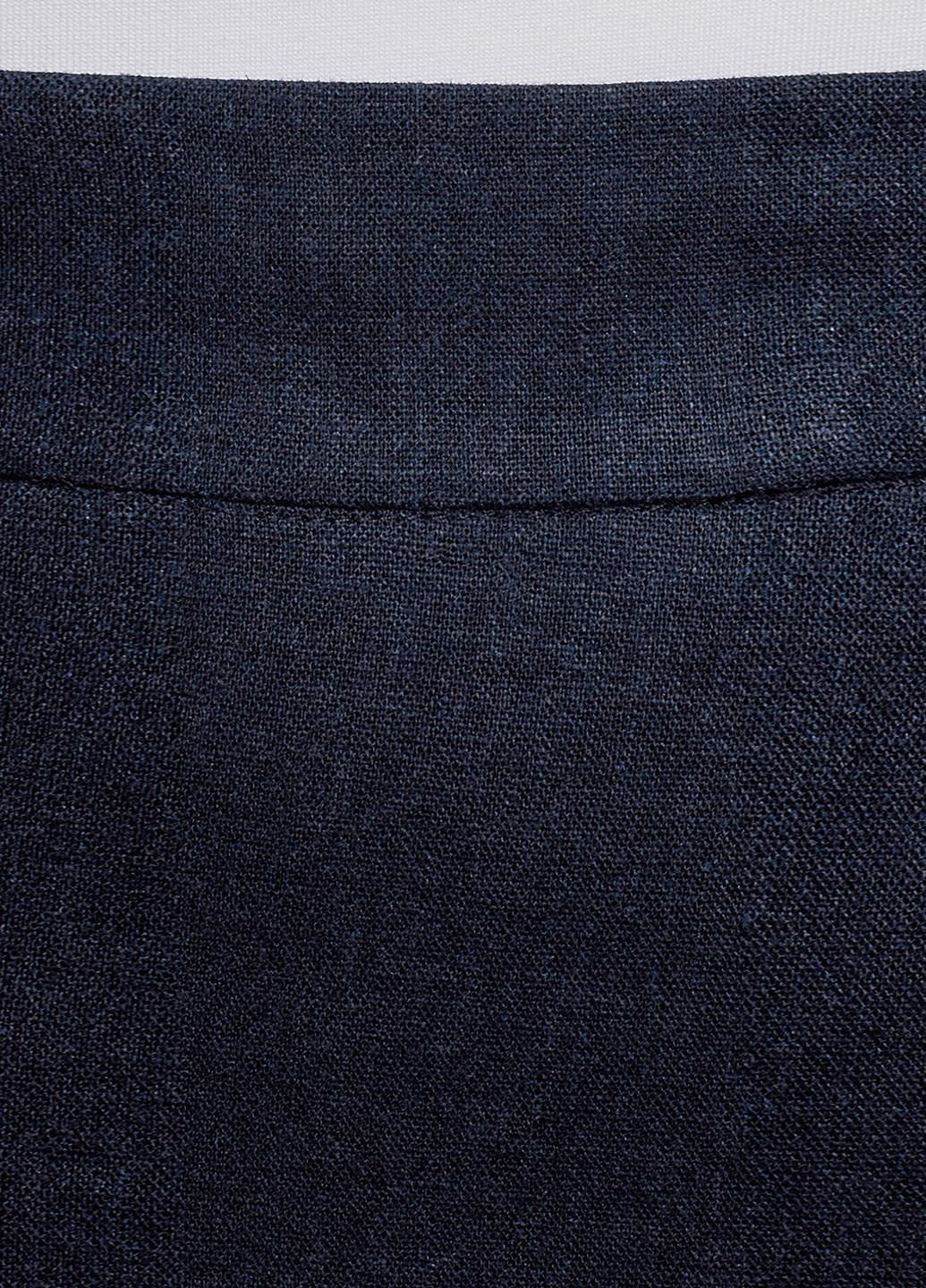 Темно-синяя офисная однотонная юбка Oodji карандаш