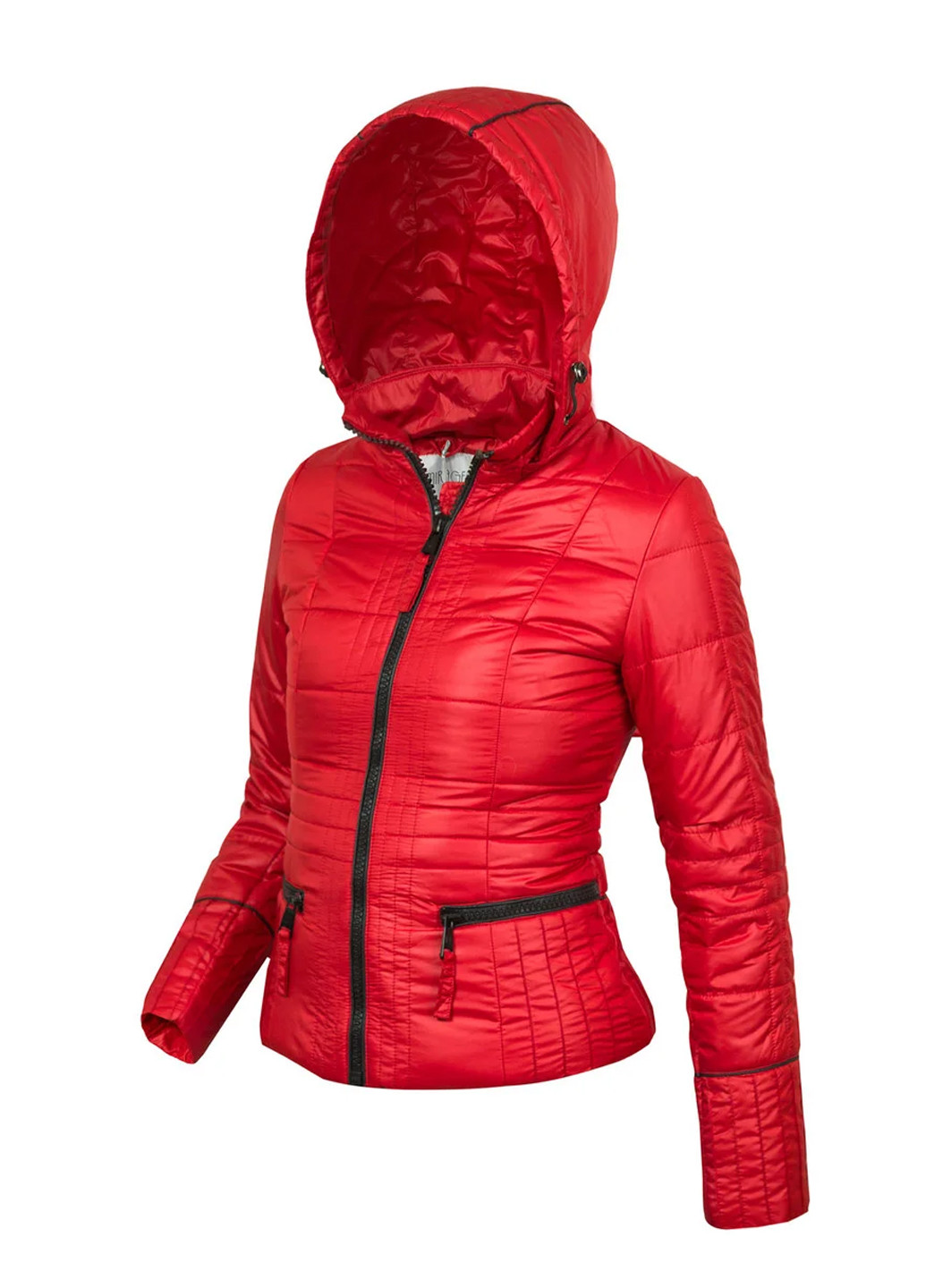 Червона демісезонна куртка з капюшоном Mirage