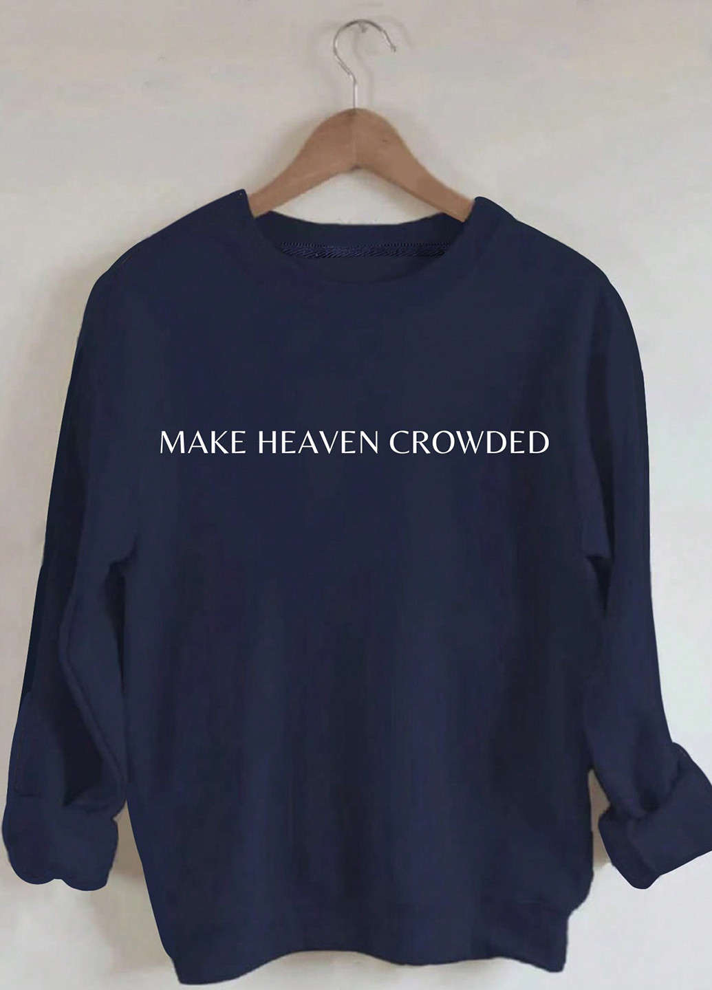 Темно-синій світшот SHEIN напис без декору (340673039)