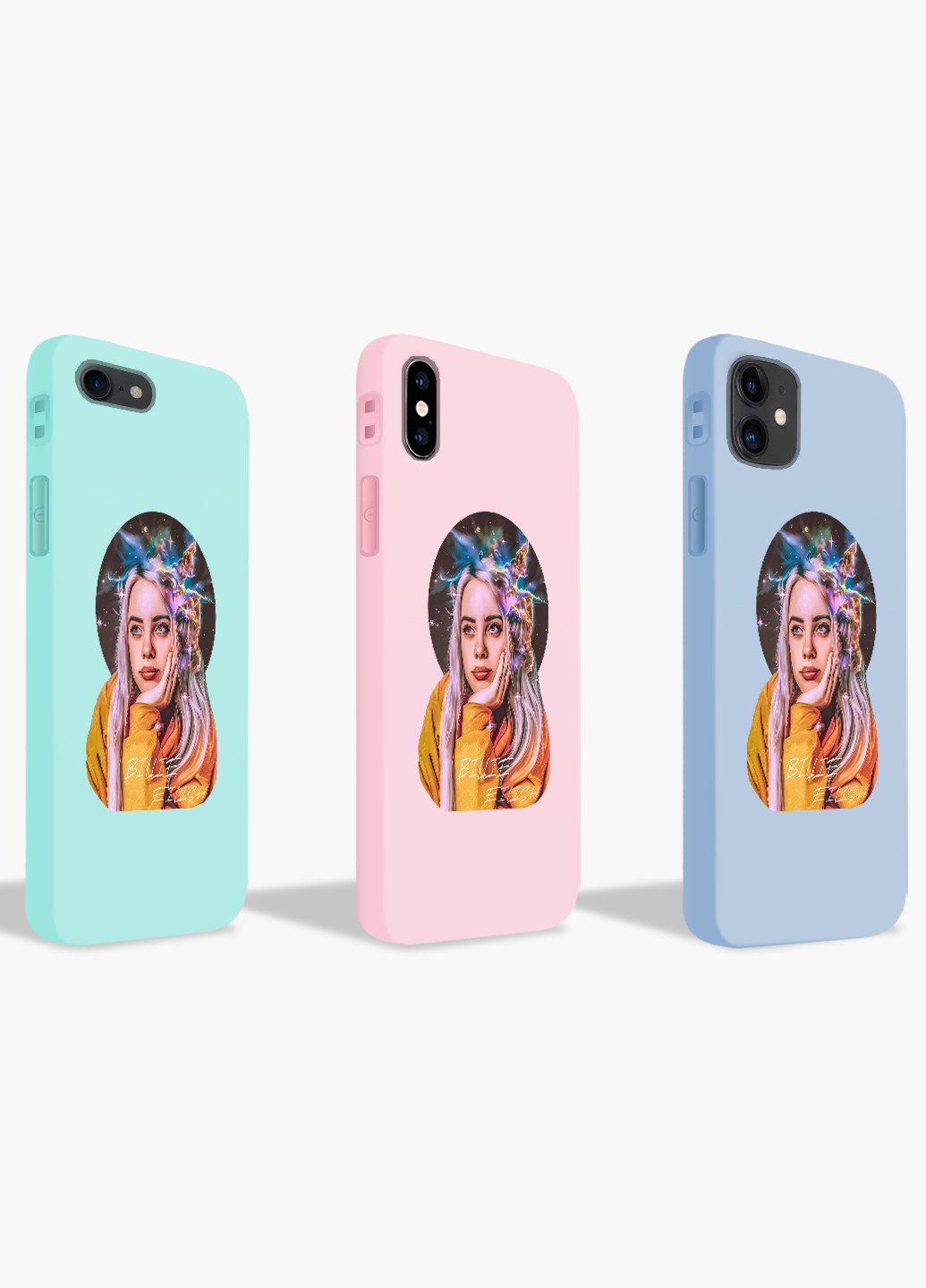 Чехол силиконовый Apple Iphone 8 plus Билли Айлиш (Billie Eilish) (6154-1605) MobiPrint (219536808)