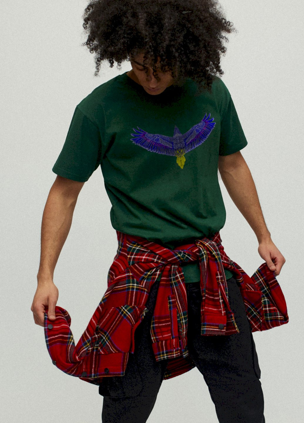 Темно-зелена футболка чоловіча YAPPI