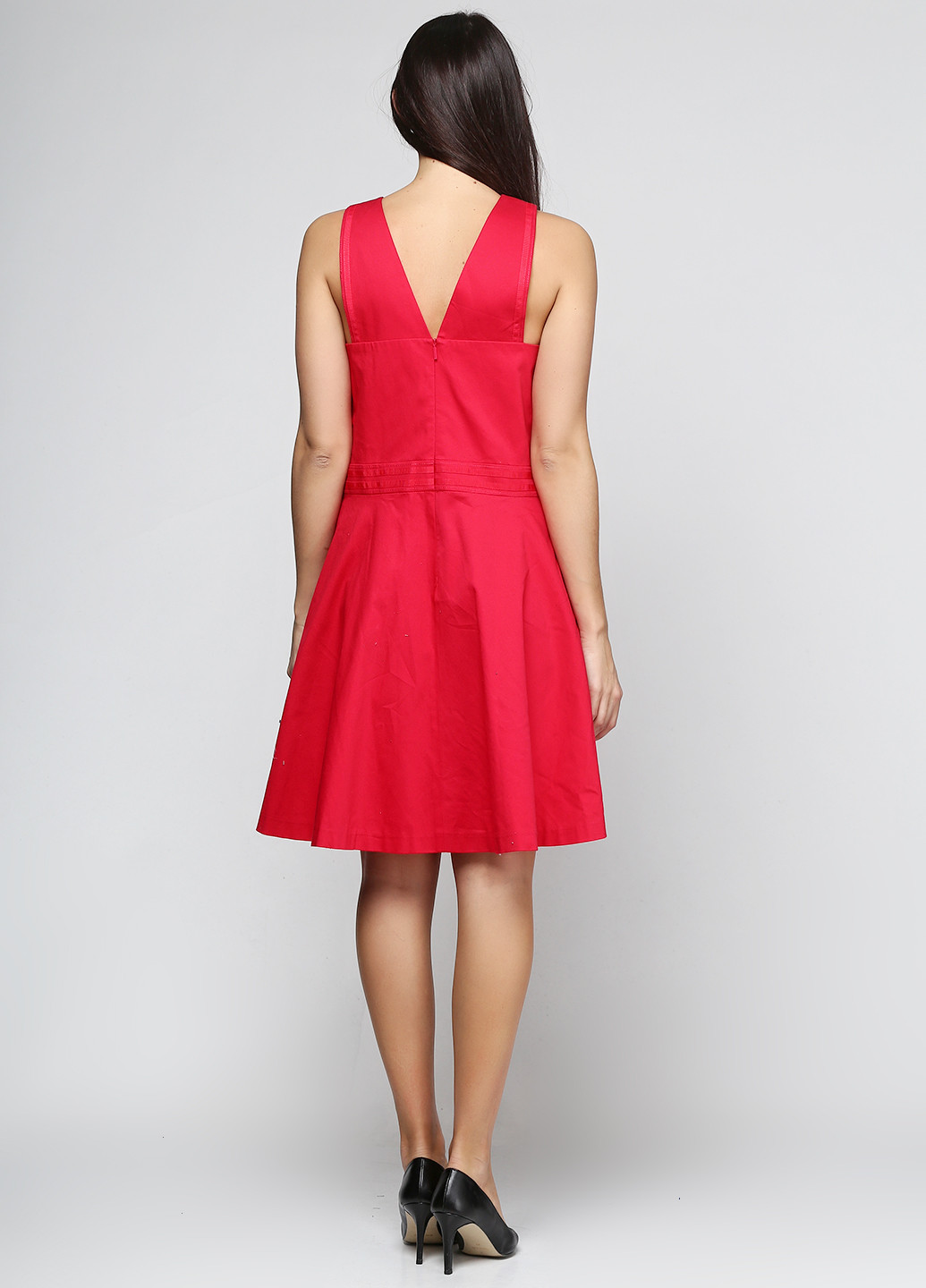 Красное кэжуал платье Armani однотонное