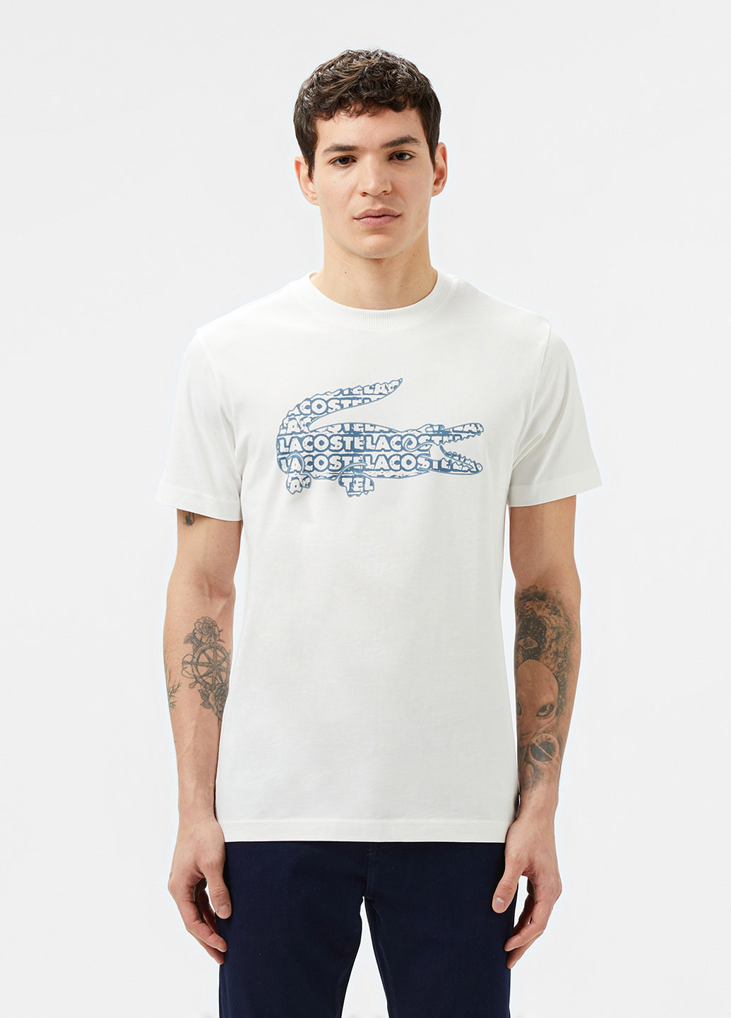 Белая футболка Lacoste