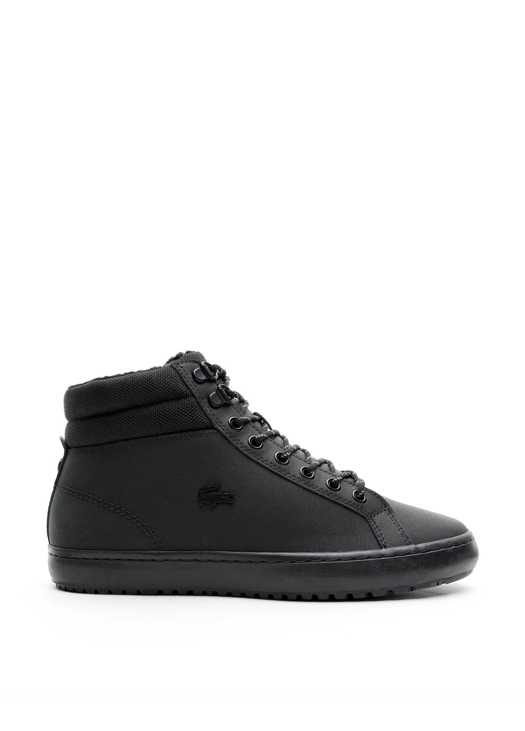 Черные осенние ботинки Lacoste