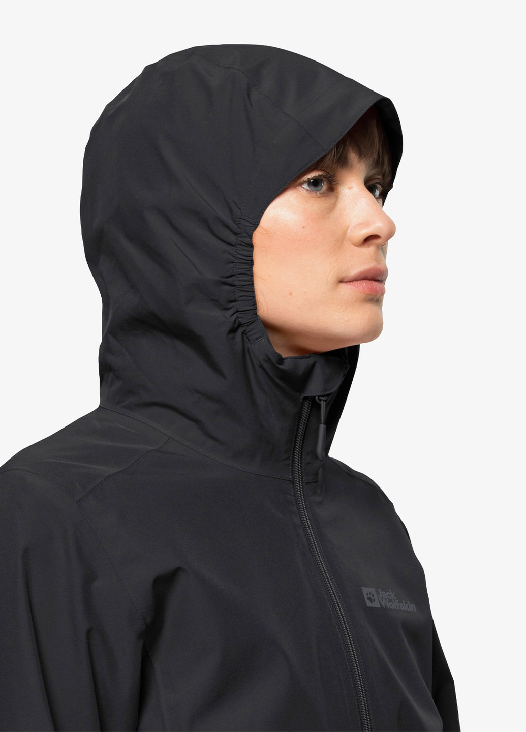 Черная демисезонная куртка Jack Wolfskin MOONRISE 3IN1