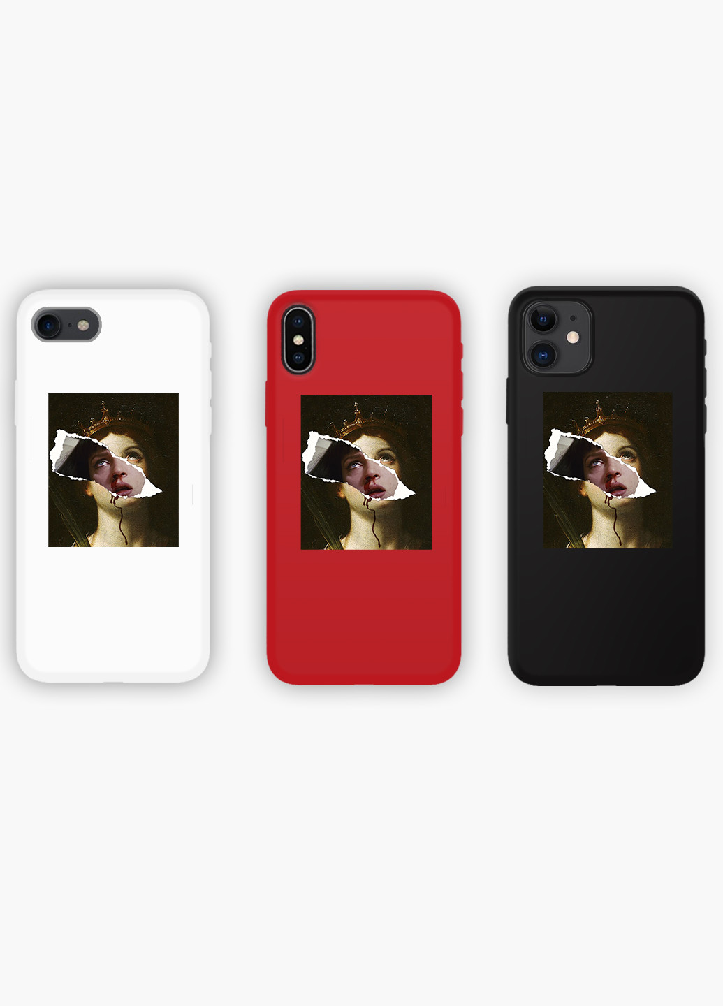 Чехол силиконовый Apple Iphone Xs Max Ума Турман Ренессанс (Pulp Fiction Uma Thurman Renaissance) (8226-1587) MobiPrint (219537047)