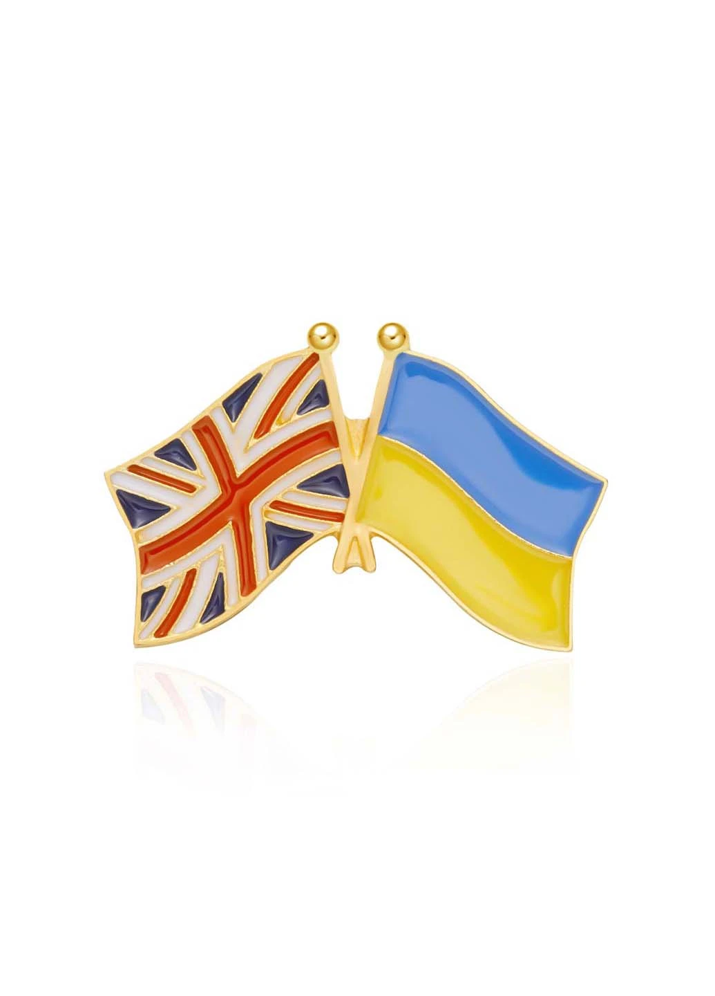 Брошка-значок Прапори Великобританія-Україна Broshe BRGV112750 (253617422)