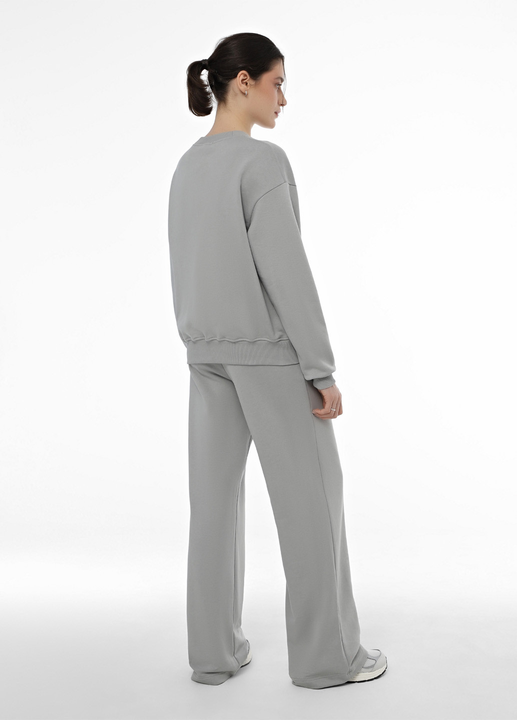 Світло-сірий світшот Promin однотонний без декору (364104079)