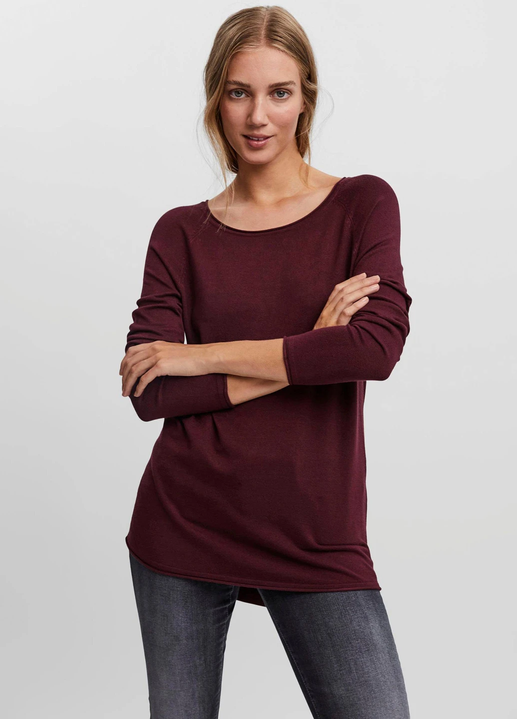 Бордовий демісезонний светр Vero Moda