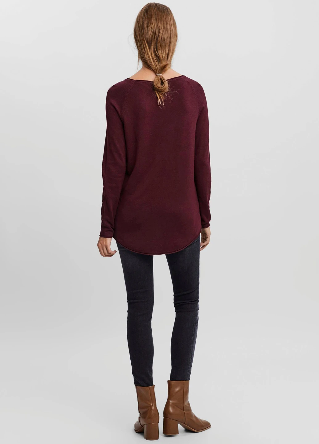 Бордовий демісезонний светр Vero Moda