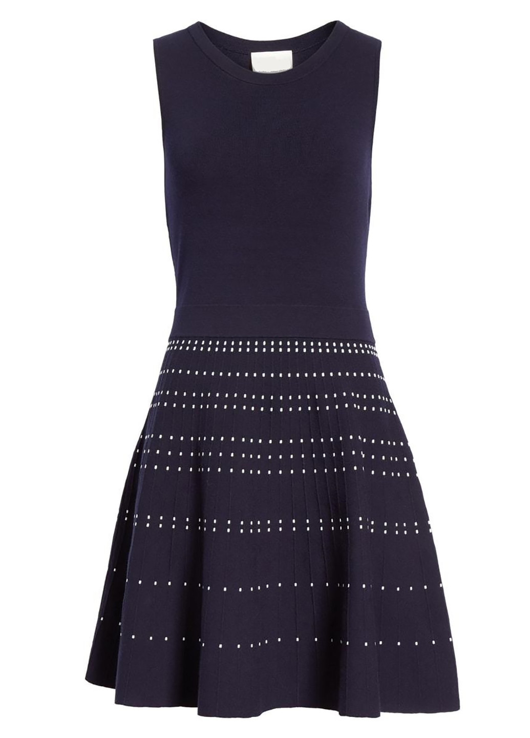 Темно-синее кэжуал платье клеш Kate Spade однотонное