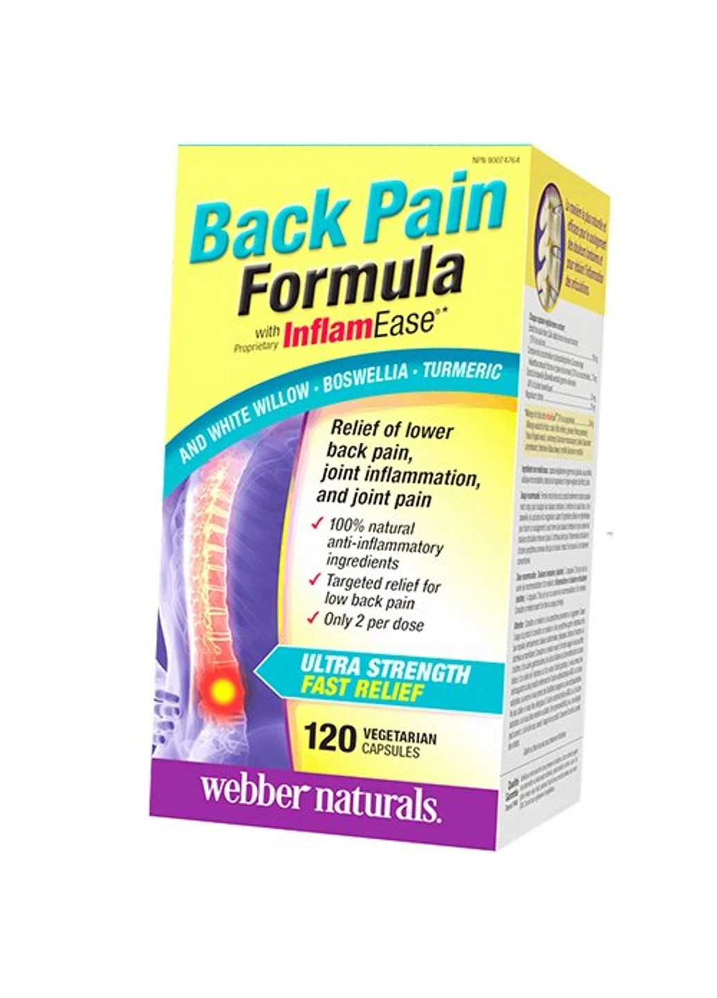 Комплекс витаминов Back Pain Formula 120 капсул Webber Naturals (255410384)