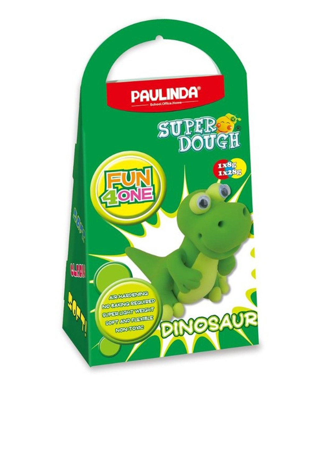 Маса для ліплення Super Dough Fun4one Динозавр (15 контейнерів) PAULINDA (286208108)