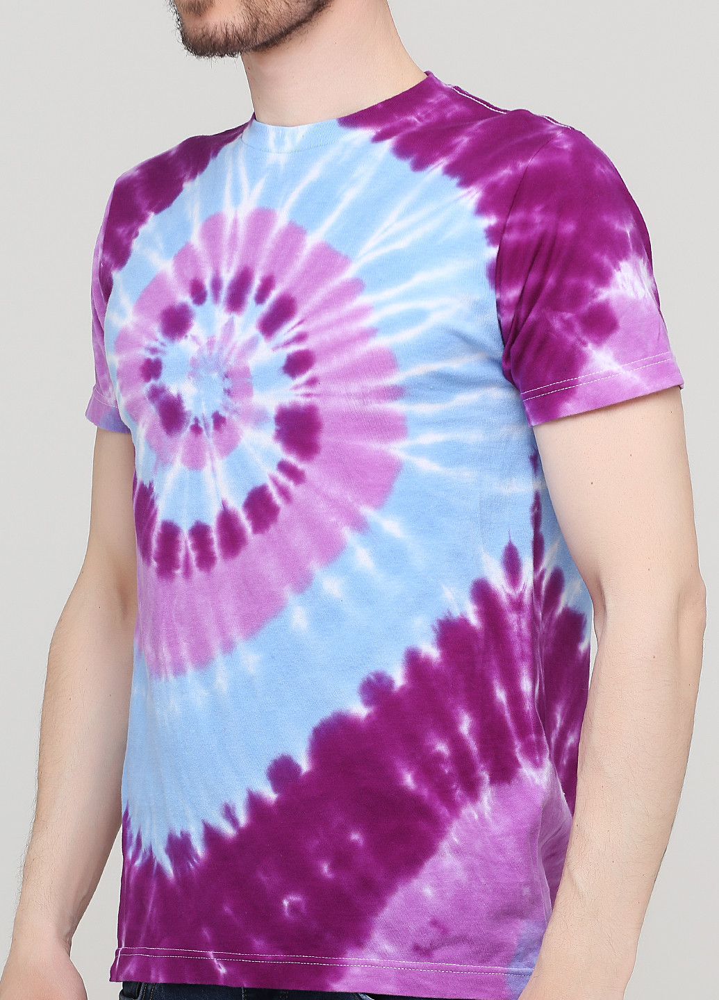 Светло-фиолетовая летняя футболка Tultex