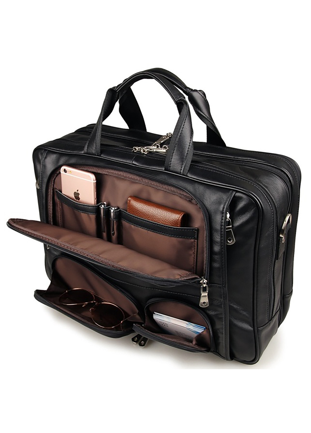 Чоловіча шкіряна сумка 44,5х33х15 см Vintage (252130831)