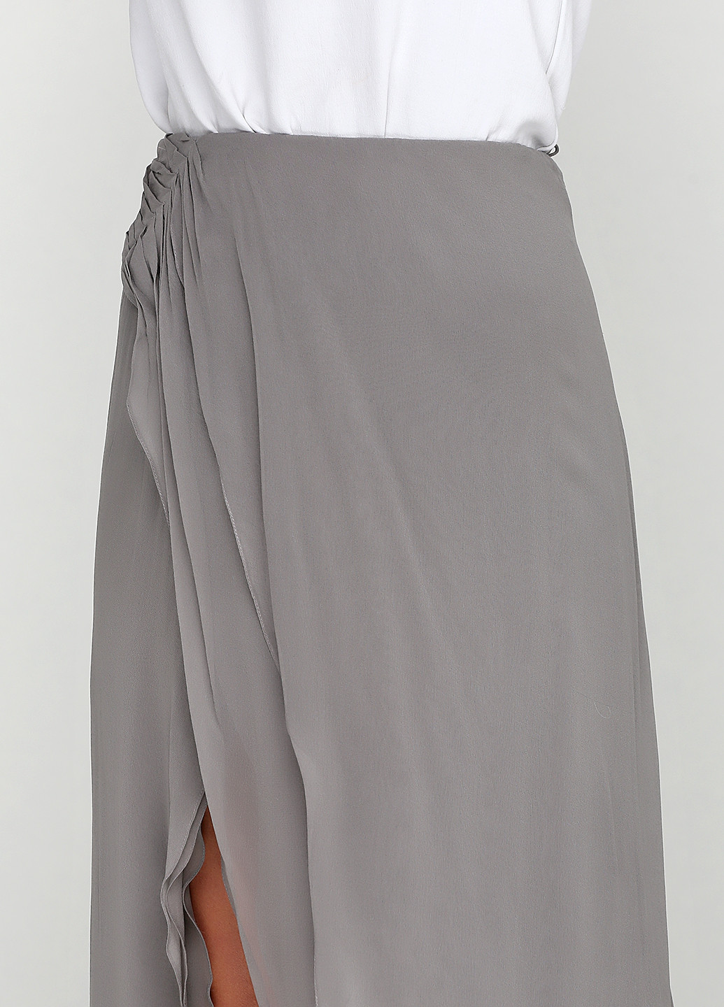 Серая кэжуал однотонная юбка Ralph Lauren макси